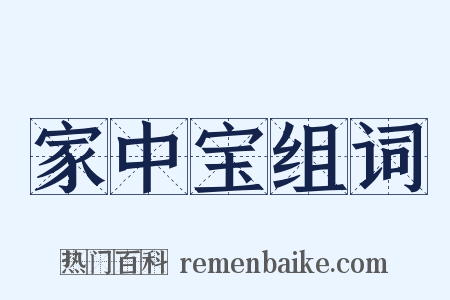 家中宝组词是什么意思的图片